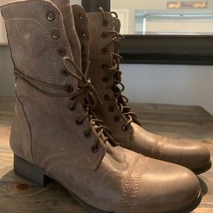 Steve Madden Troopa leather lace up boots